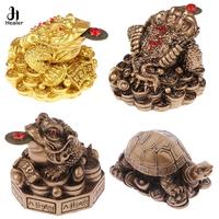 Feng Shui Toad Money LUCKY Fortune Wealth Chinese Golden Frog Toad Coin Home Office Decoration Lucky Gifts Tabletop Ornaments