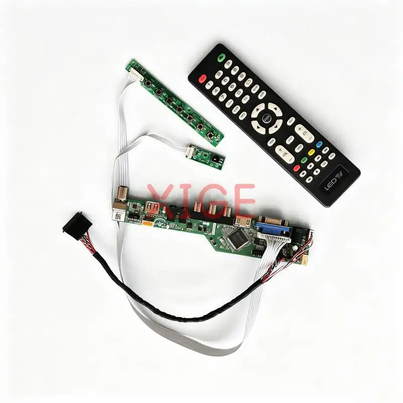 Controller Board Fit B101AW03 CLAA101NB01 B101AW02 B101AW06 Laptop Monitor 1024*600 1024x600 40-Pin LVDS HDMI+VGA+AV+USB DIY Kit