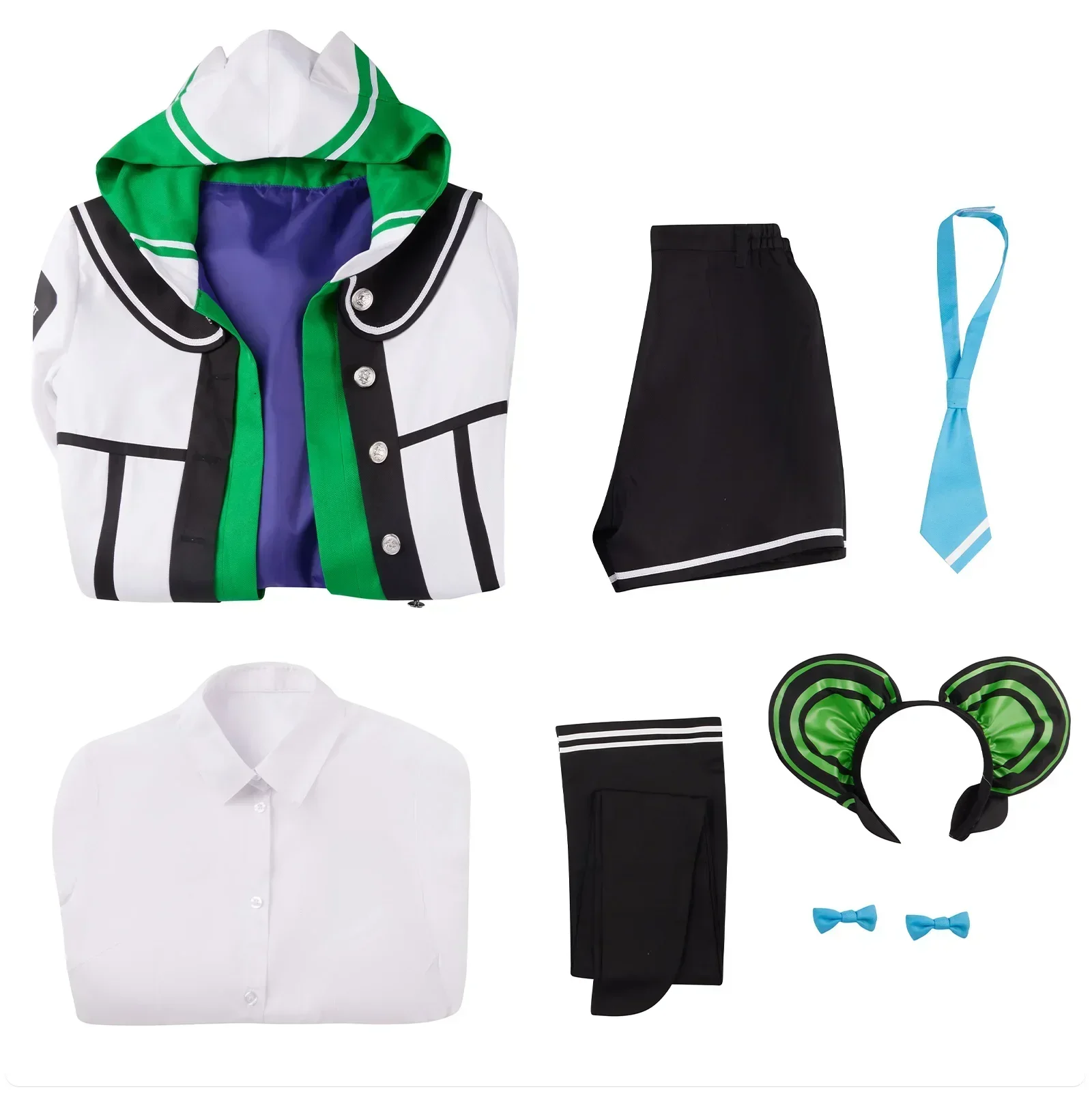 Arquivo Azul Cosplay para Mulher, Roupas Anime, Uniforme Jk, Fato de festa, Azul Midori Momoi, Halloween e Carnaval, Fofo e Anime