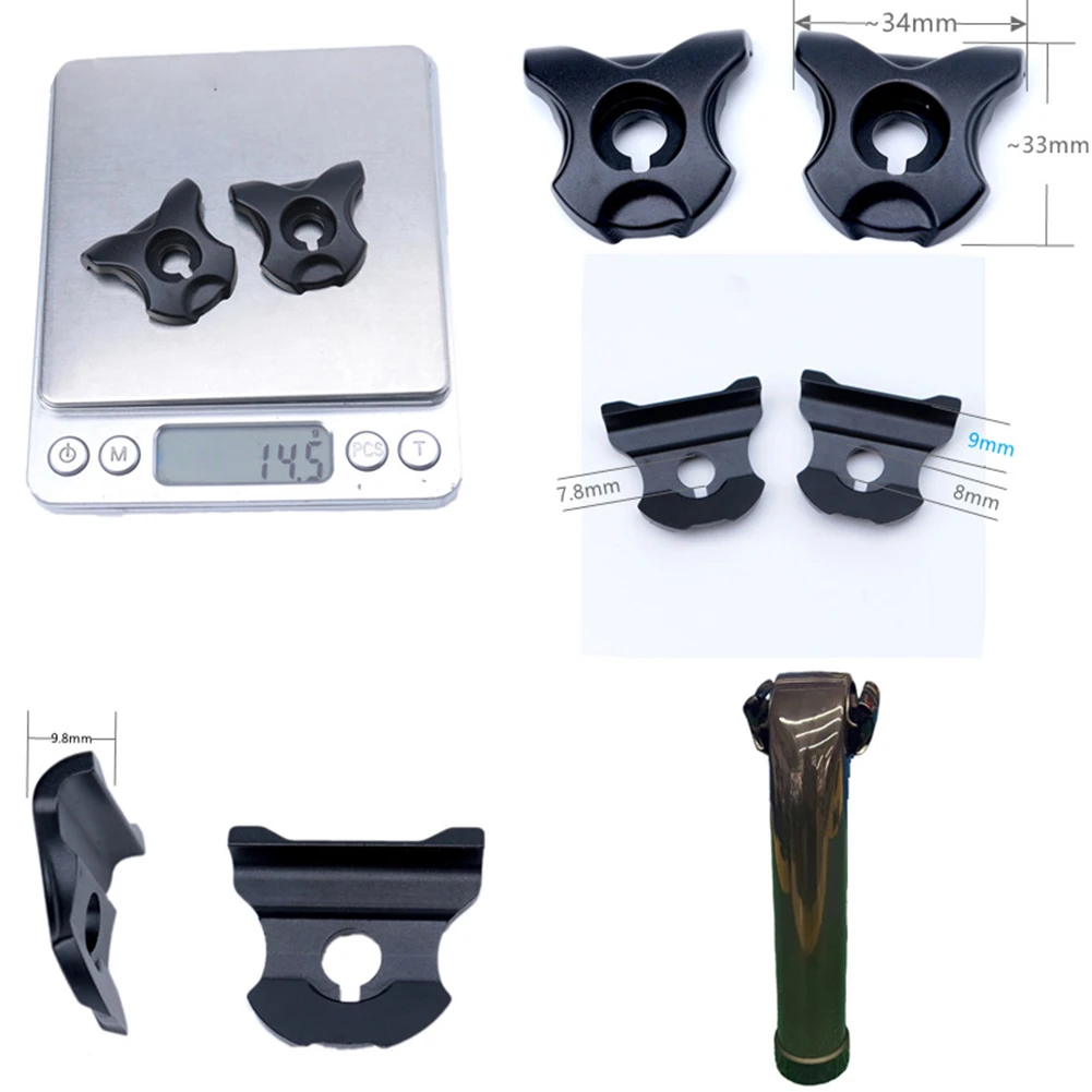 1pc Bicycle Seatpost Clamp Bike Aluminium Alloy Seatposts Accessories For Carbon Saddle Rails 7x9mm 7x10mm Bicycle Clip For-Trek