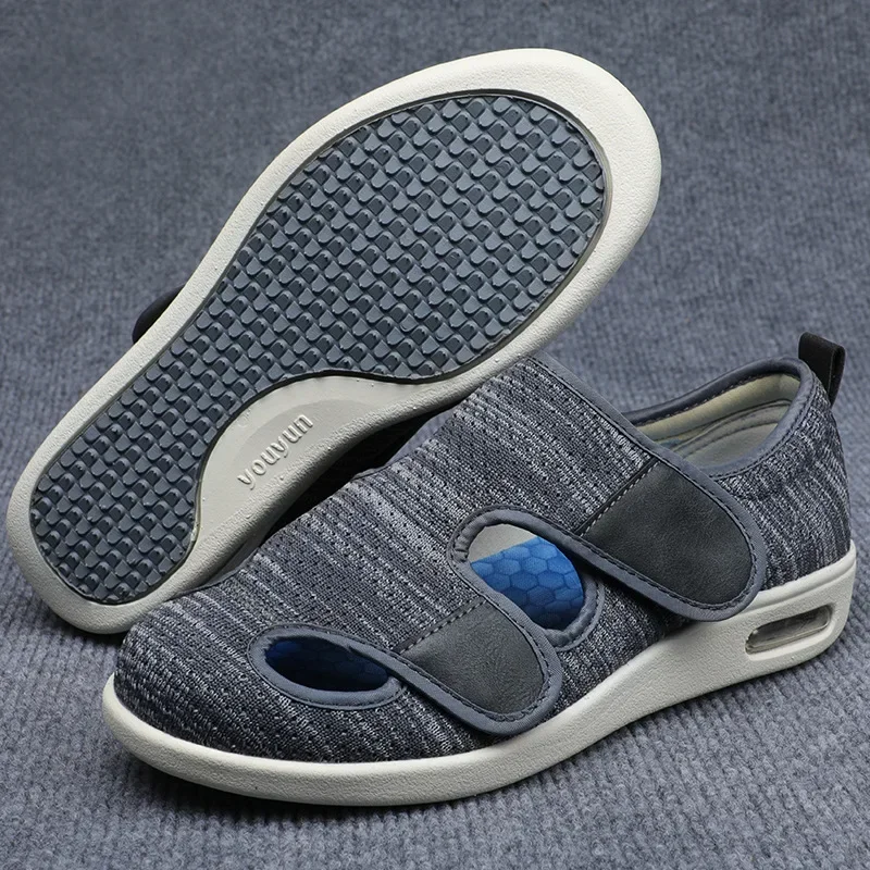 XIHAHA Mom Dad Shoes Casual Sandals Orthopedics Wide Feet Swollen Shoe Thumb Eversion Adjusting Soft Comfortable Diabetic Shoes