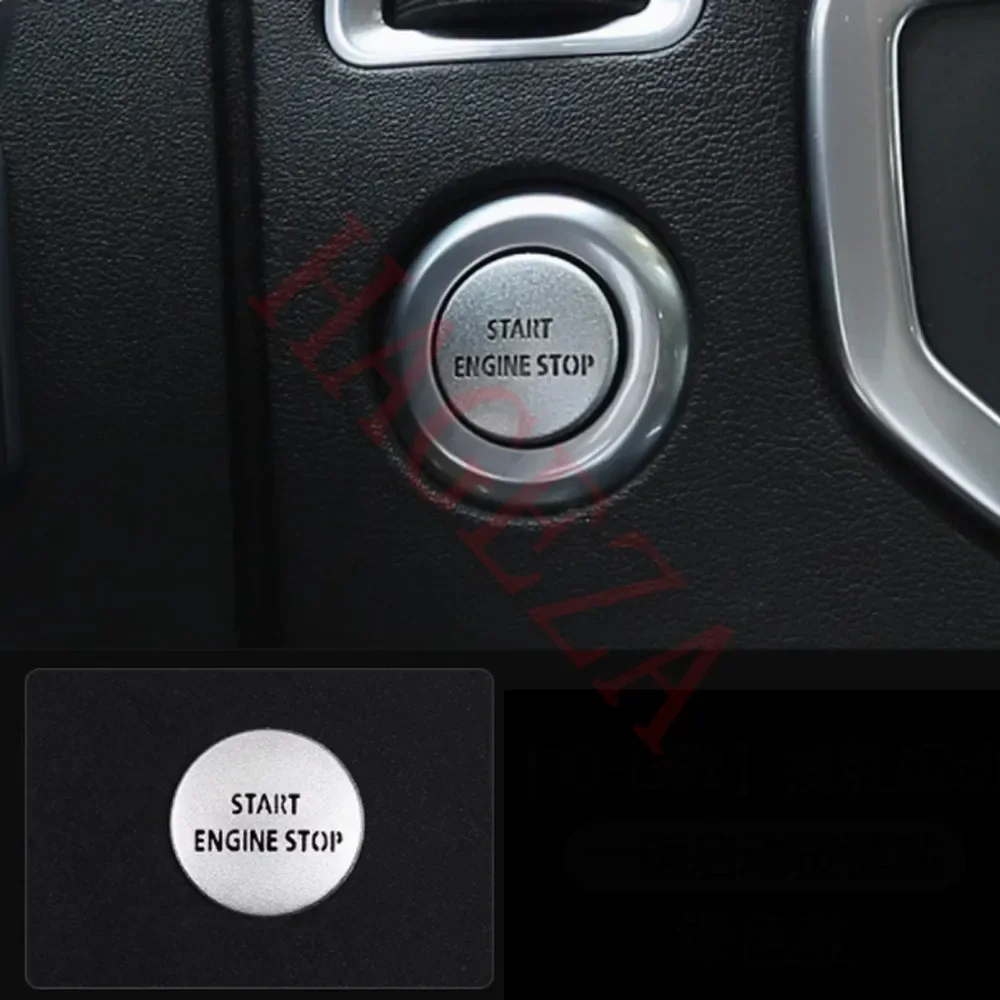 Alloy Auto Inner Engine Start Stop Button Decorative Cover Trim for Land Rover Range Rover Sport 2010-2013 Car Refit Accessories