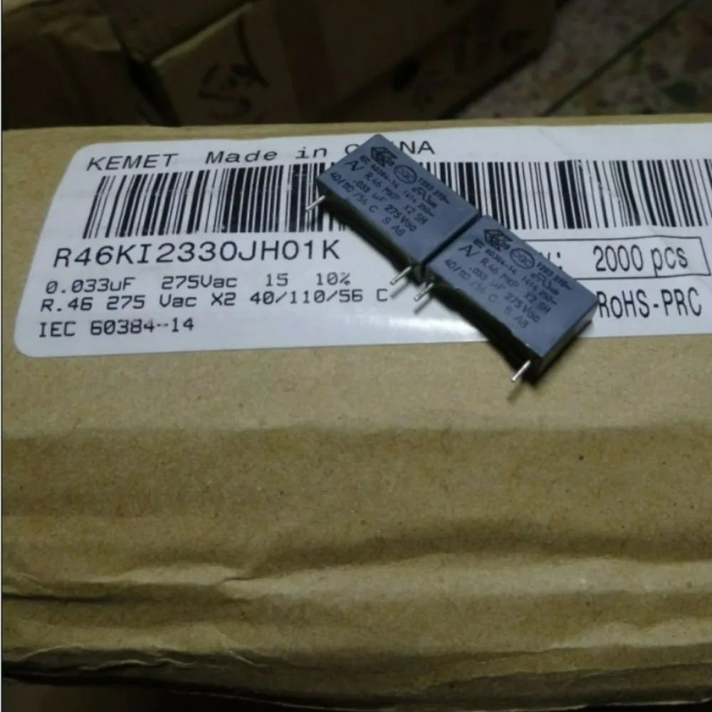 

20PCS AV R46 MKP 0.033uf/275VAC 33nf 333 New 15mm Film Capacitor