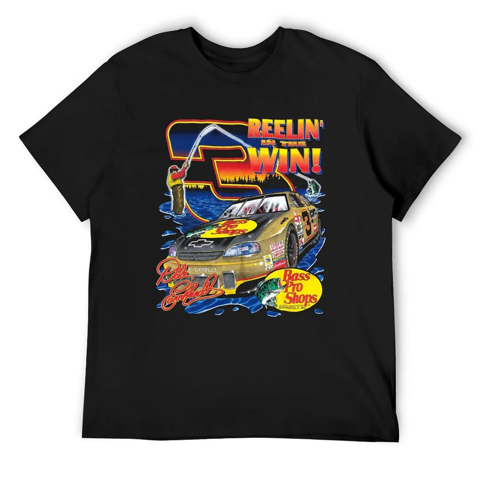 

Dale Earnhardt Reelin In The Win T-Shirt cute tops summer 2025 anime tshirt custom t-shirts tshirts for men