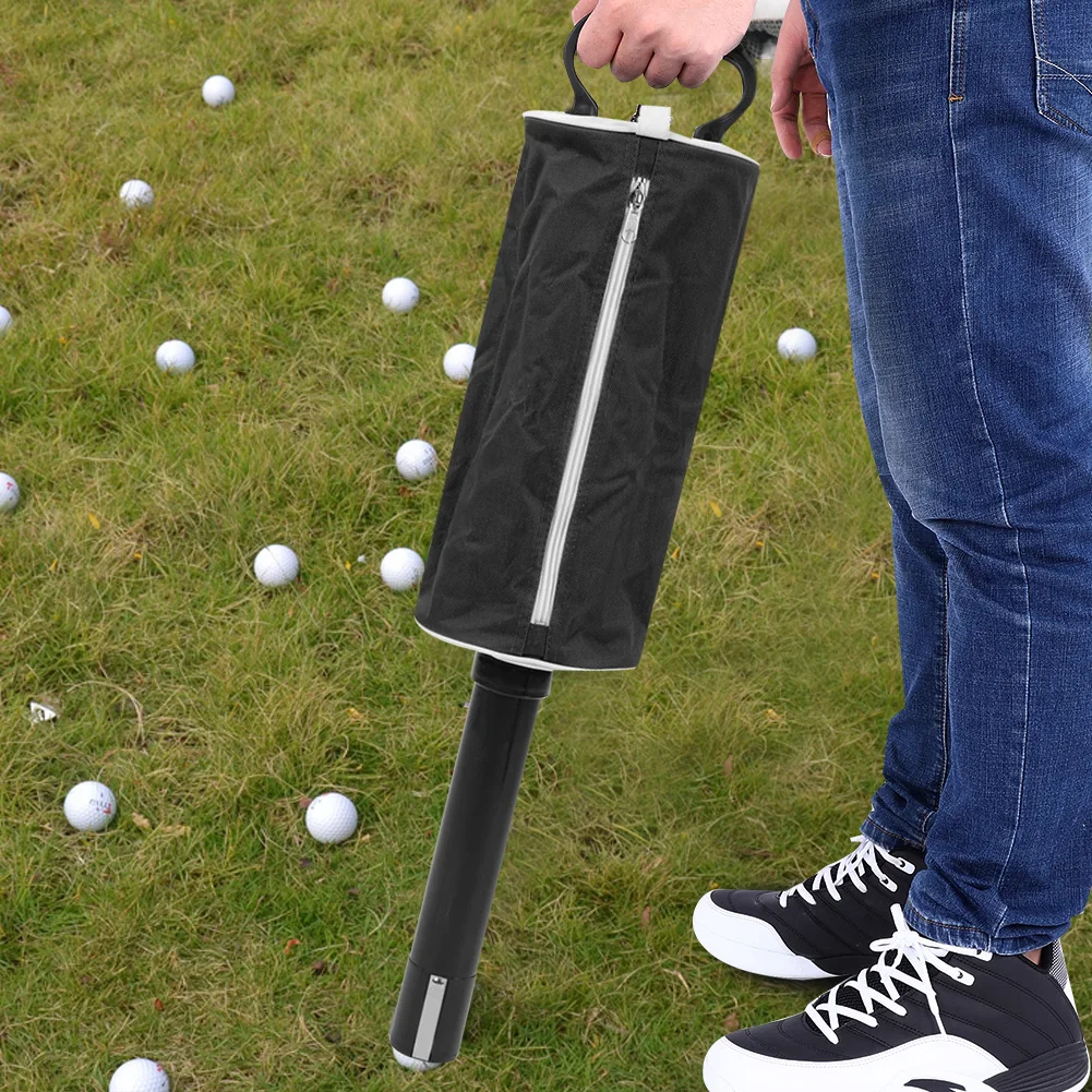Portable Golf Ball Picker Pick up Bag Pocket Scooping Device Storage Bag