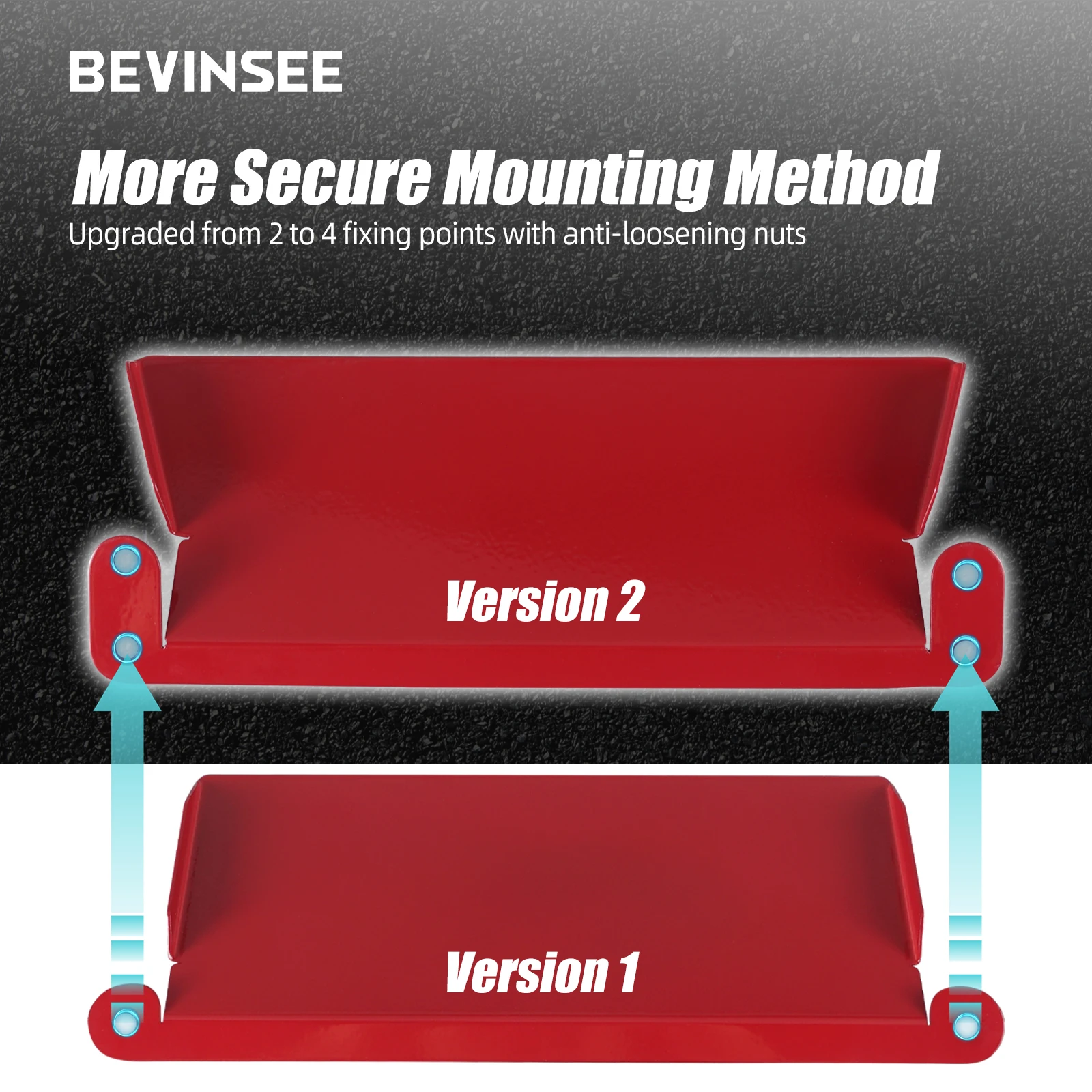 BEVINSEE Kit de toma de aire dinámica de acero V2  para VW para Golf 7 para Golf MK7/MK7.5 para Golf 1.4/GTI/R para Audi S3 8V