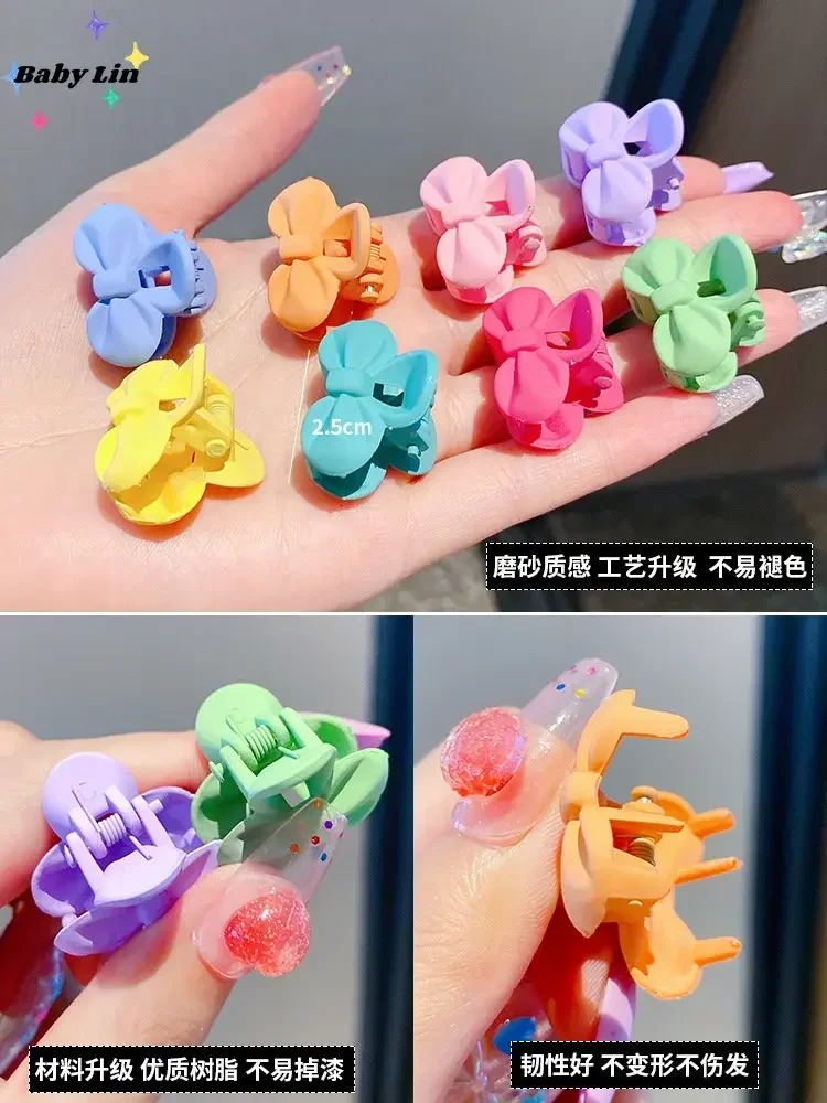 10PCS/Set Girls Cute Cartoon Flowers Fruit Hairpins Children 2.0cm Mini Hair Clips Sweet Hair Decorate Fashion Hair Accessories