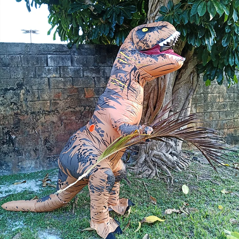 

Tyrannosaurus Rex Cosplay Inflatable Costume Jurassic Dinosaur Themed Party Halloween Role-playing Funny Costume Birthday Gift