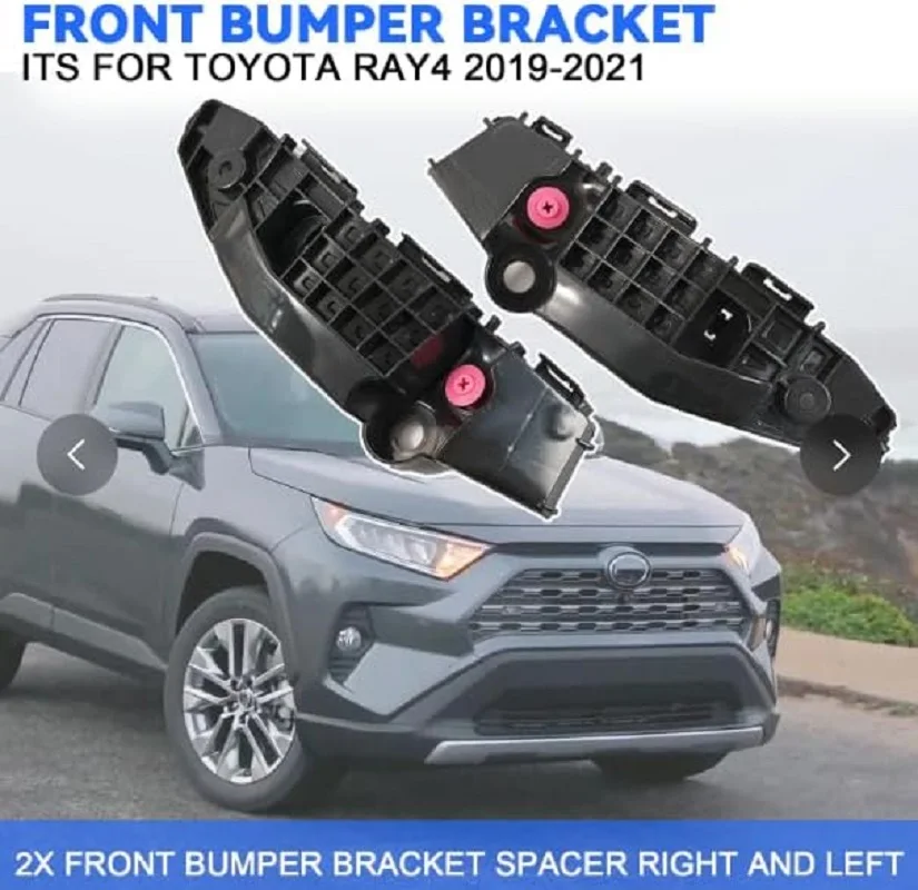

2X передний левый и правый фиксатор бампера, совместимый для Toyota RAV4 2019 2020 2021, заменяет 52536-0R070 52535-0R090