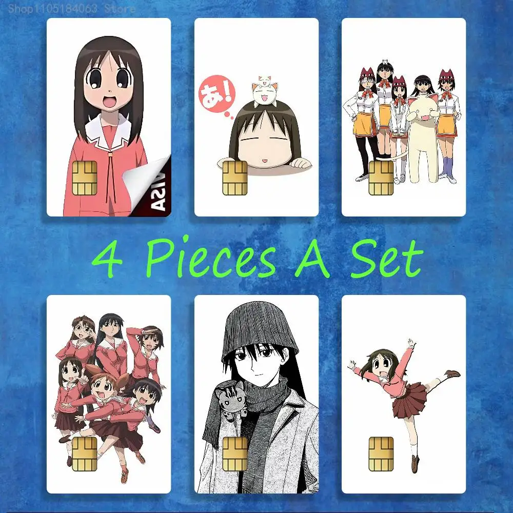 KASUGA AYUMU Azumanga Daioh ملصقات الائتمان فيزا الخصم البنك بطاقة الشحن حافلة مترو ملصق مضاد للمياه ملصق الديكور