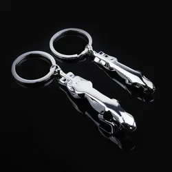 Alloy Car Luxury Leopard Head Key Chain Key Rings Holder Keychains For Jaguar F-PACE XJ XE XF XJ F-TYPE E-PACE