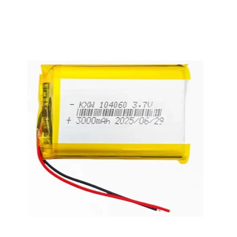 104060 3000mAh 3.7V Rechargeable Li-Po Battery for Specialized for Power Banks Hand Warmers and Smart