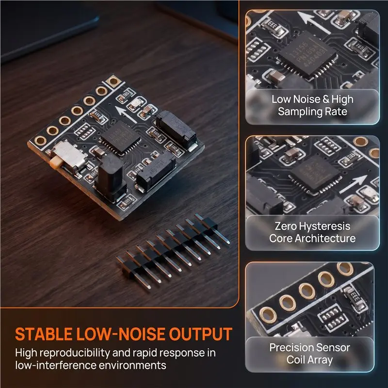 ABVG-RM3100 3-Axis Magnetometer Module, Anti-Magnetic For I2C SPI