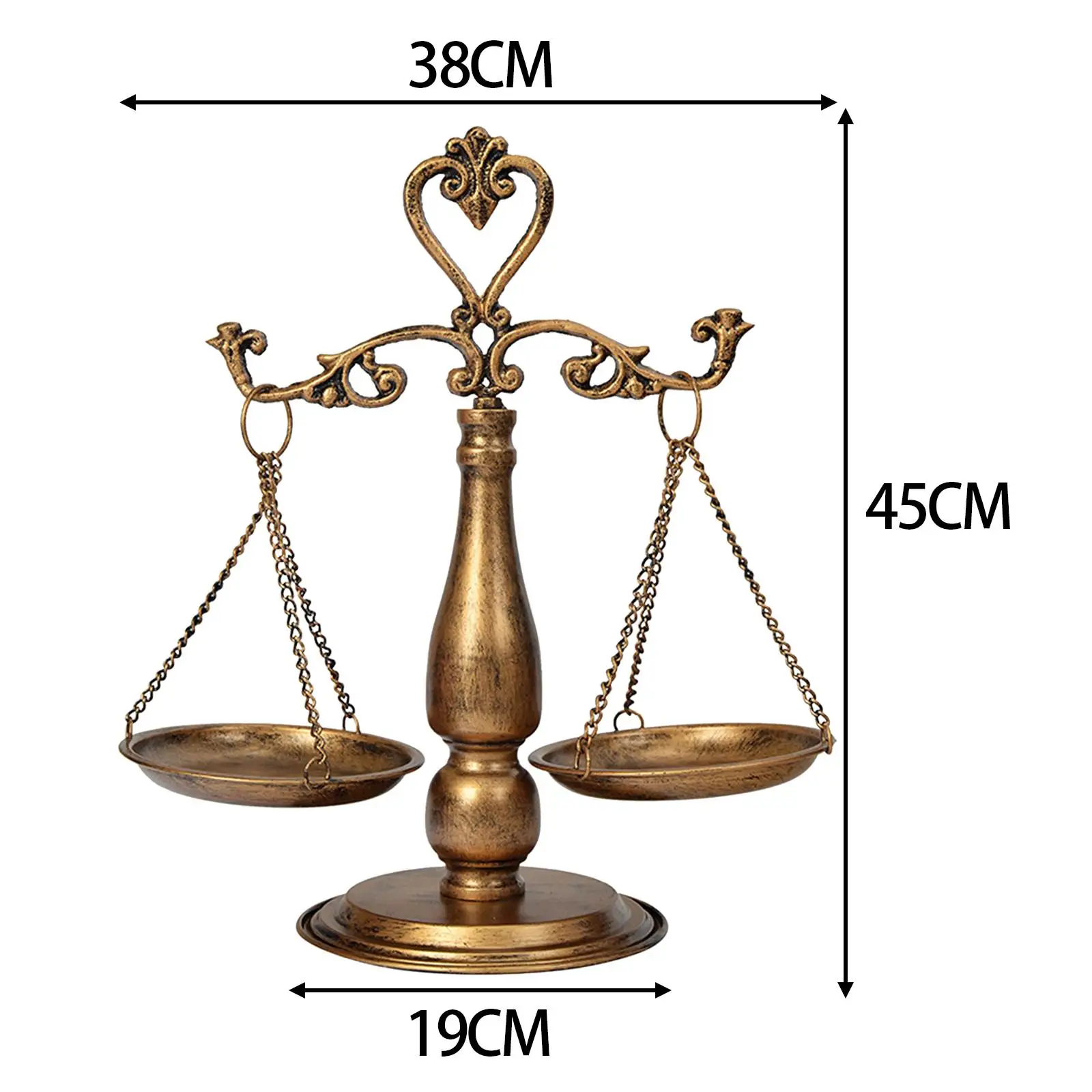 Metal Libra Jewelry Tower Cosmetic Organizer Centerpiece Stand Libra Jewelry Tower Libra Jewelry Display for Necklace Keys
