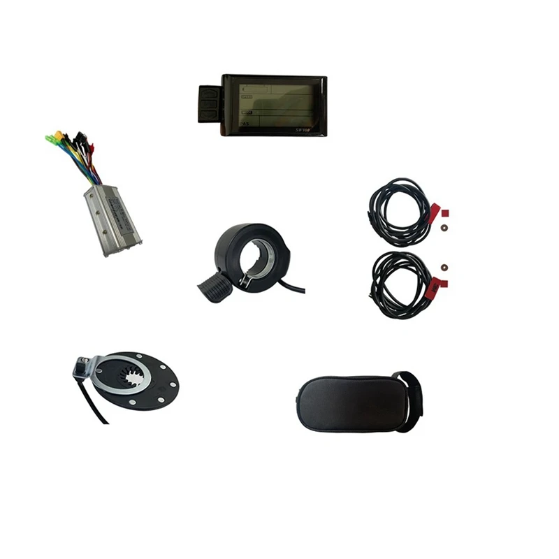 SW900 LCD Meter Small Kit Black Composite Materials Electric Modification For Bicycle Conversion Outdoor Cycling