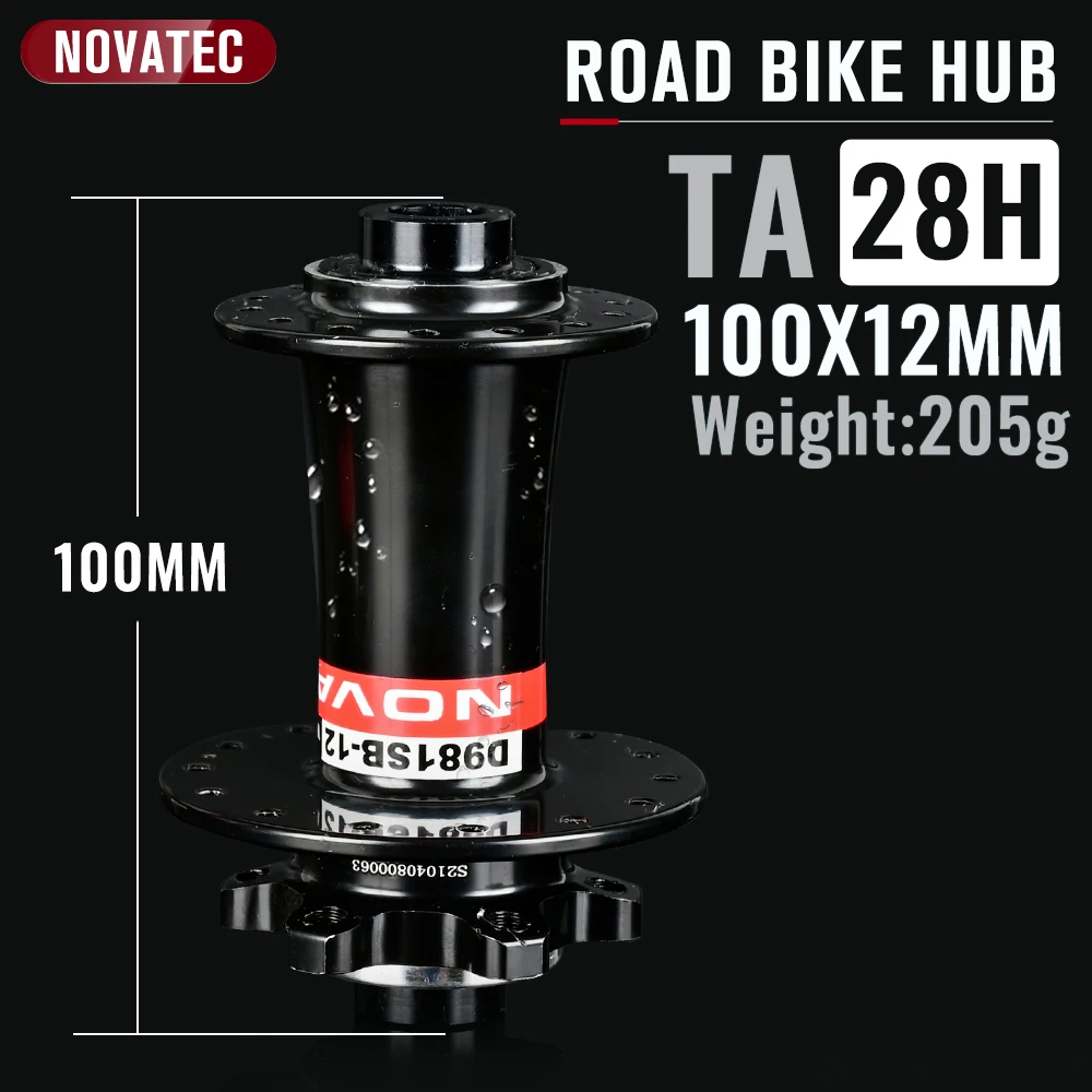 NOVATEC D981 D982 100x12MM 142x12MM 28 holes Road Bike Disc Brake
