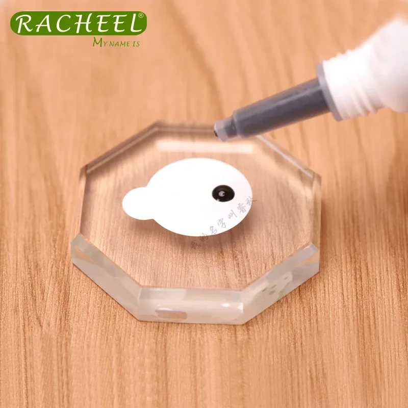 100pc/pack Disposable Eyelash Glue Holder Pallet Eyelash Extension Glue Pads Stand on Eyelash Jade Stone Small Size Makeup Tools