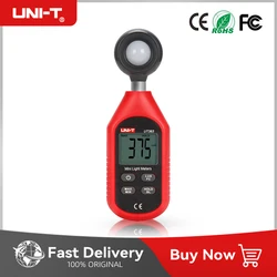 UNI-T UT383 Digital Light Meter UT383BT Lux Meter 200,000 lux Illuminometers Photometer Environmental Tester Bluetooth