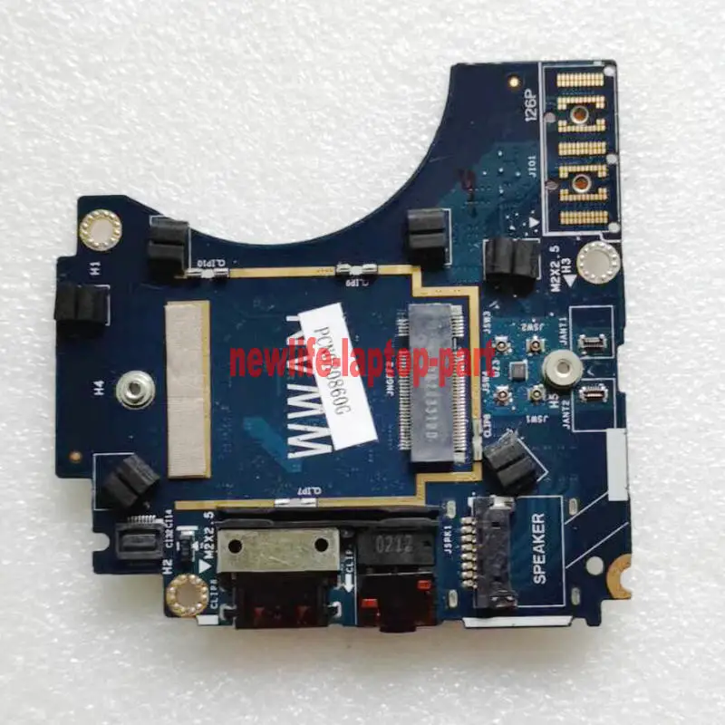 Asli UNTUK Dell Latitude 7310 E7310 P33S tombol daya Port USB Audio WLAN IO Board LS-J261P 0GXFHG GXFHG pengiriman gratis