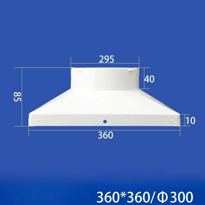 Air Conditioner Exhaust Hose Pipe Adapter Plastic Interface Connector Square To Round Air Duct Adapter 1PCS