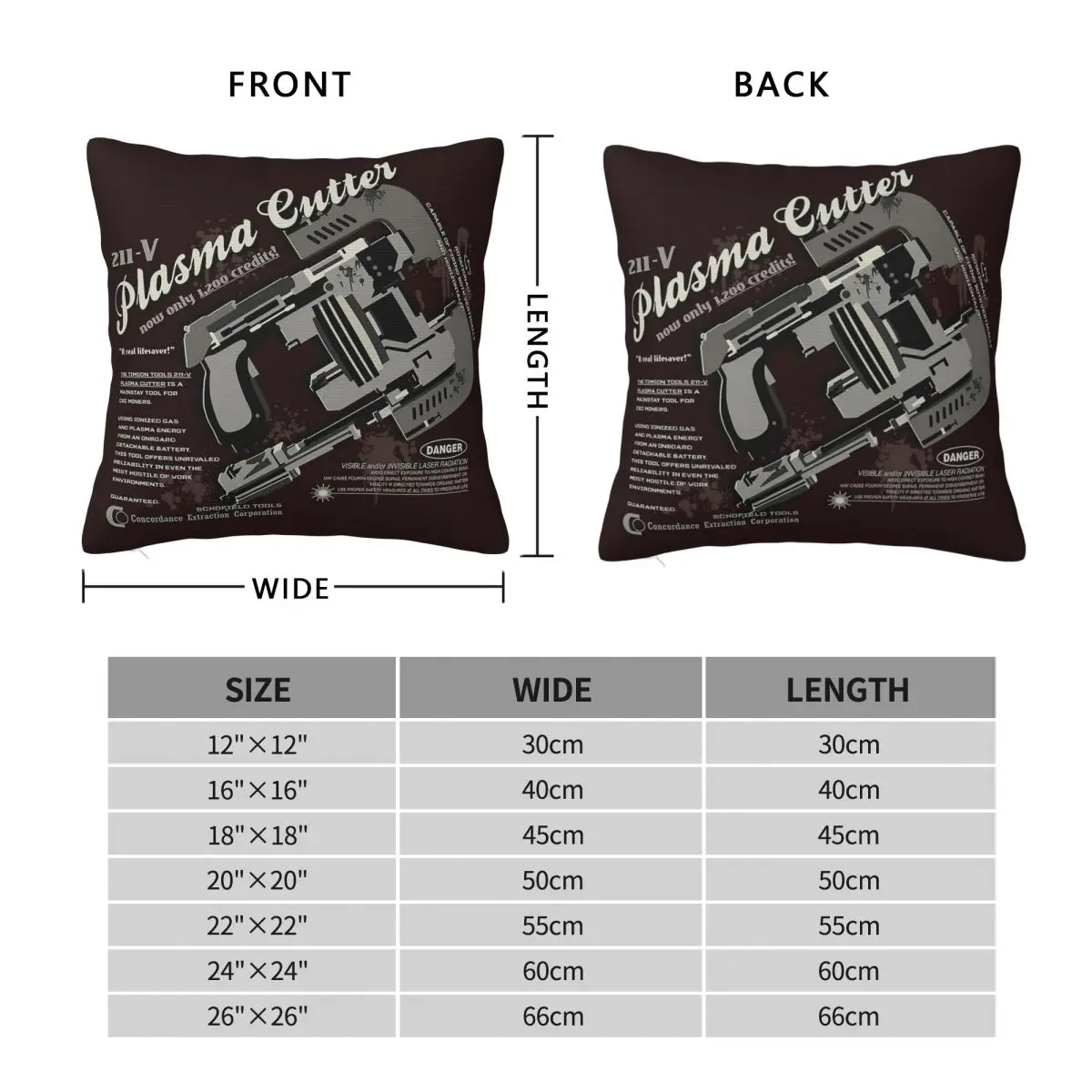 Dead Space Plasma Cutter Square Pillowcase Polyester Linen Velvet Printed Zip Decorative Pillow Case Sofa Seater Cushion Case