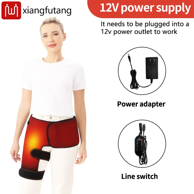Heated Massage Waist Hip Support Brace Heating Support Pain Relief Hot Compress Waist Thigh Buttock Muscle Relaxation