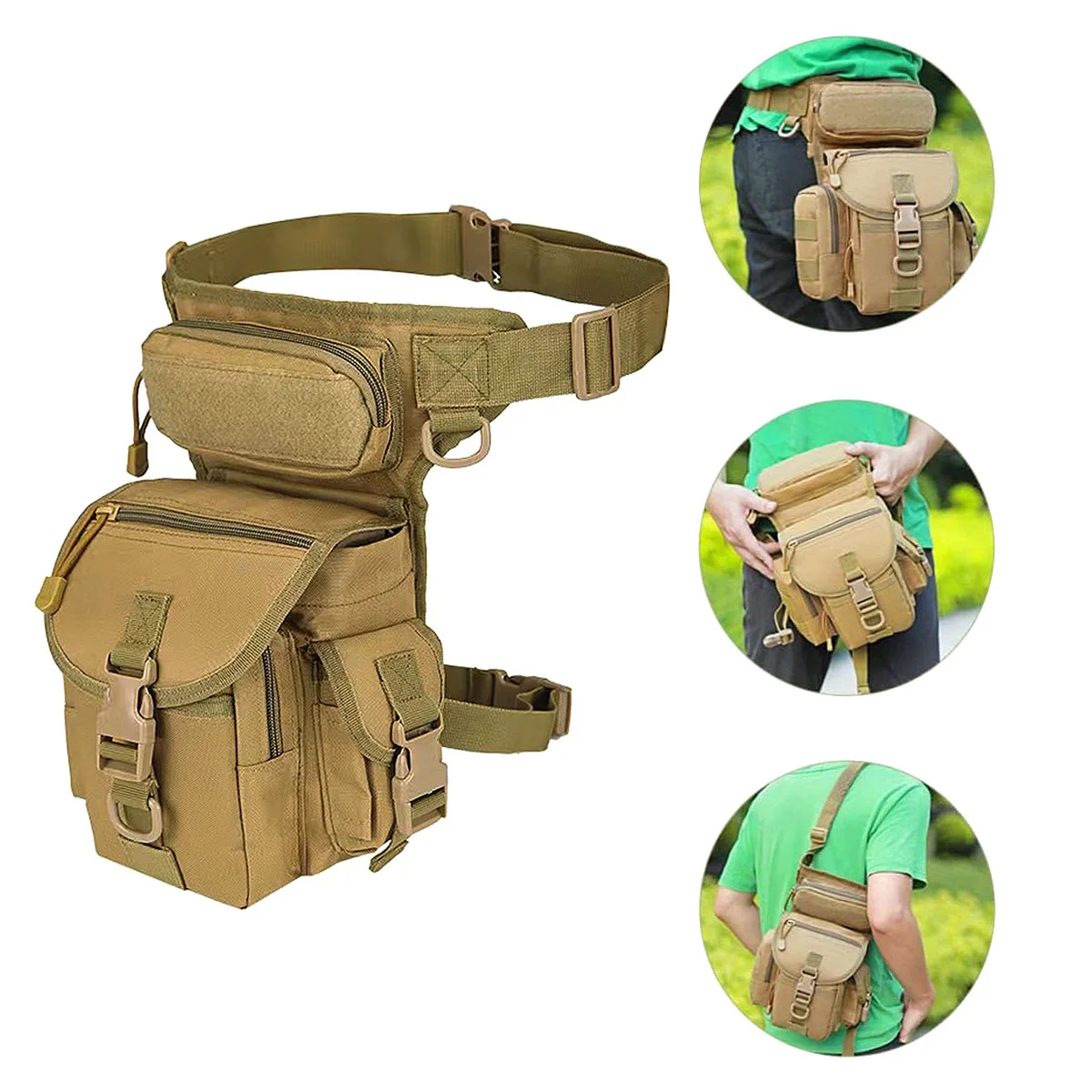 

Tactical Molle Drop Leg Bag Higher Quality Tool Fanny Thigh Pack Hunting Bag Waist Pack Motorcycle Men Waist Pack