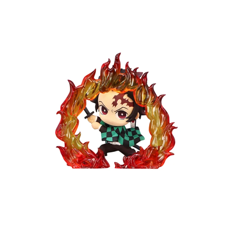 Origina l Dämon Sayaer Kamado Tanjiro Kamado Nezuko Rengoku Kyoujuro Mini Szene Acchion Figur Modell Schreibtisch und P Oronamente
