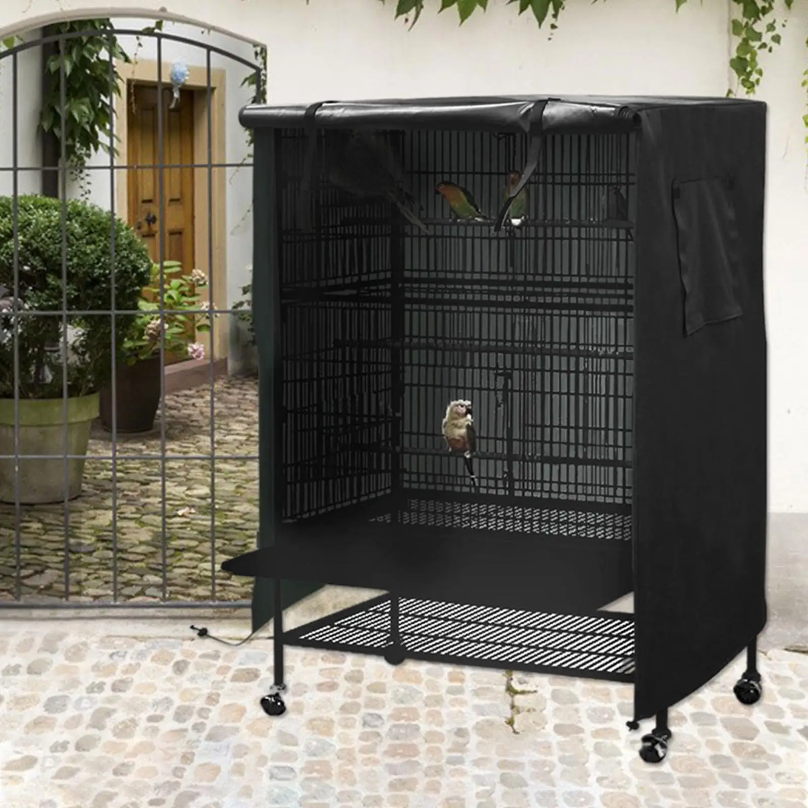 Pet Blocking Light Cover Bird Cage Cover Night Blackout Cover Shade Cloth for Parakeets