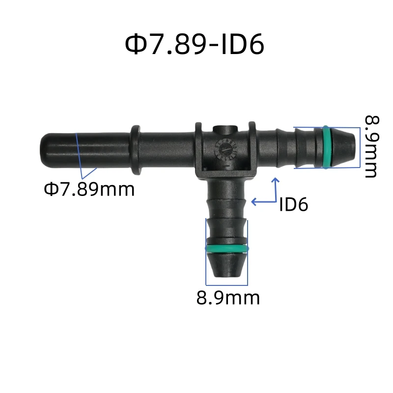 

7,89 ID6 7,89 мм штекерный разъем штекерный концевой элемент 5/16 SAE топливопровод быстроразъемные фитинги для бензина и дизеля 2 шт. много
