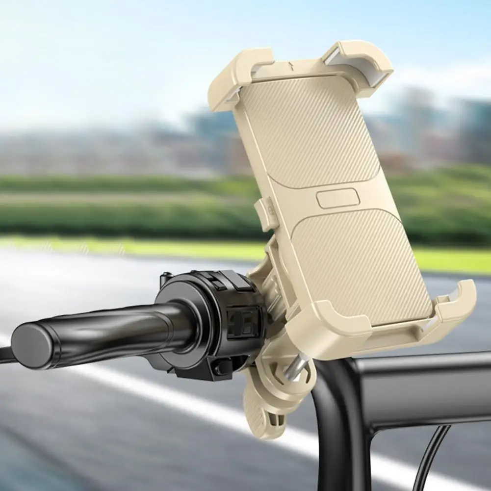 Automatic Locking Bike Phone Holder Universal Motorcycle Phone Mount Holder for Bike Atv Scooter One-hand Operation for Iphone