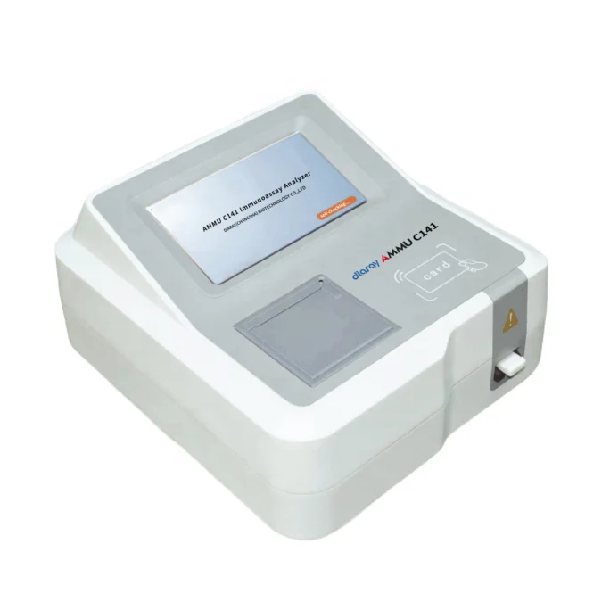 NIR-1000/C141  WWHS dry fluoroimmunoassy Analyzer POCT HBA1C IgG  IgE SAA CEA  FOB VB12 CA125 CA153 CA199 NSE MAU NGAL TEST