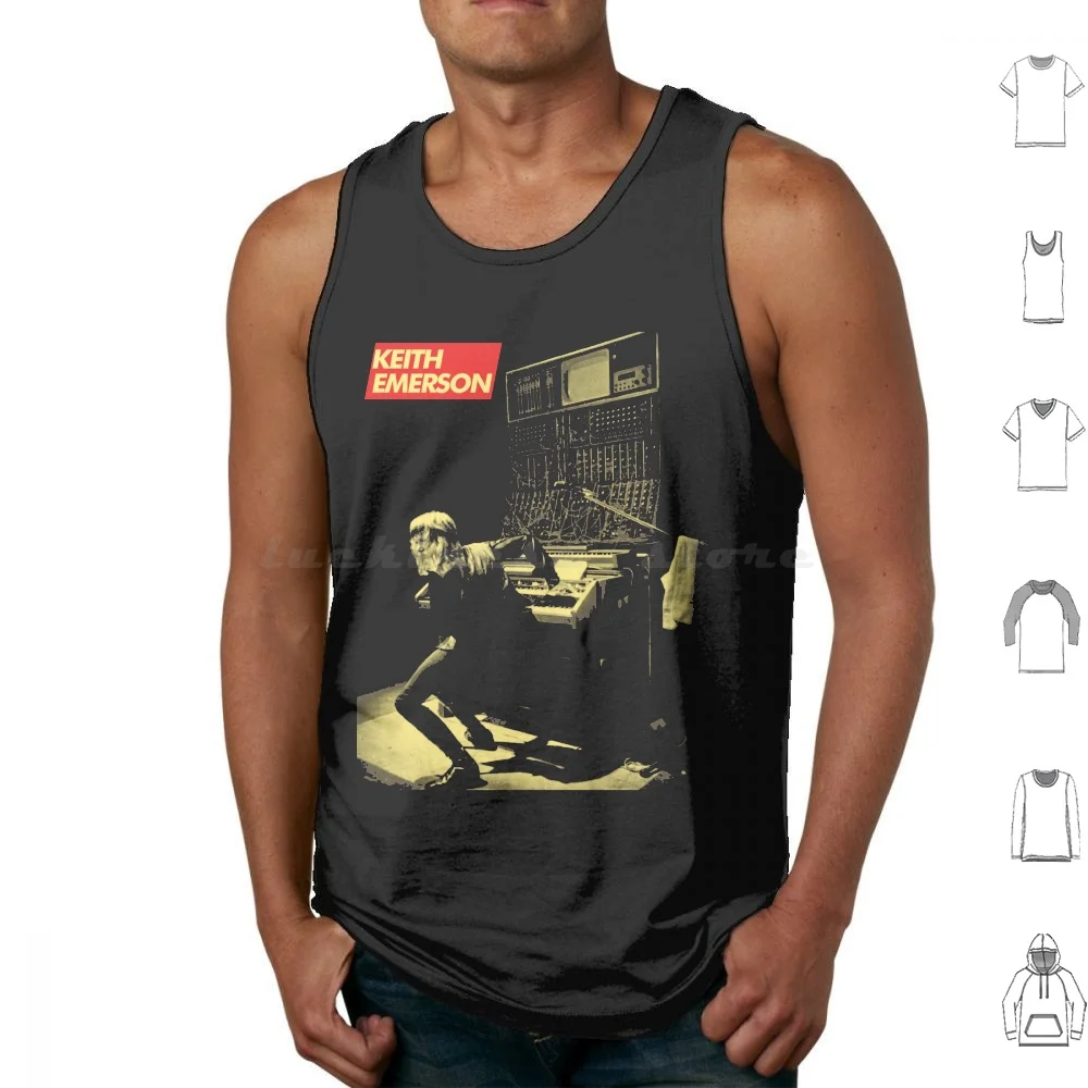 Emerson , Keith Emerson , Nice , Prog , Rock , Keyboards , Organ , Synth Tank Tops Vest Sleeveless Keith Emerson Music Elp