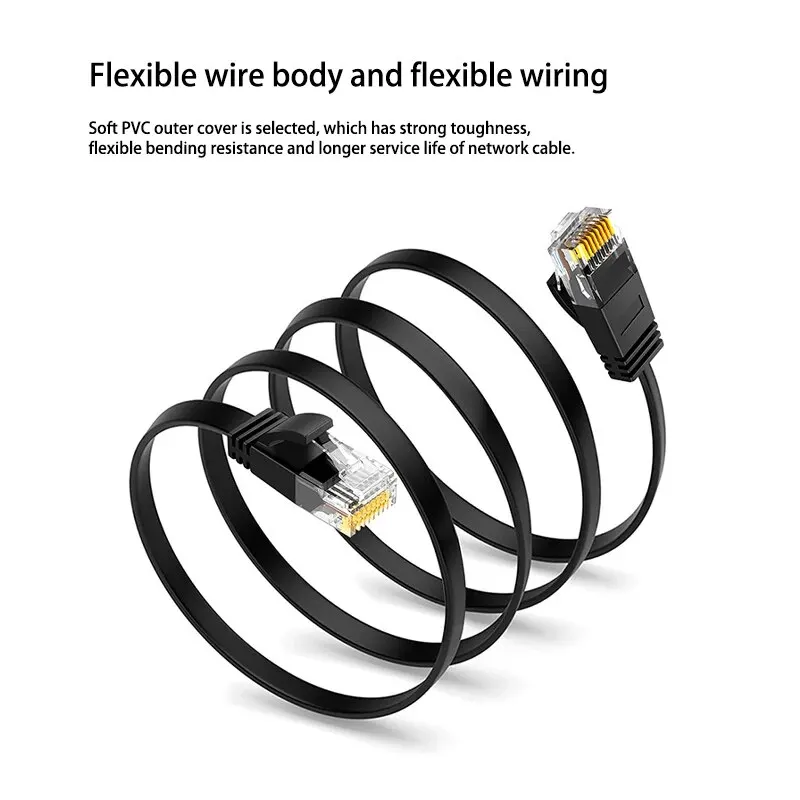 QWQ Ethernet Cable Cat6 Lan Cable 10m UTP Cat 6 RJ 45 Splitter Network Cable RJ45 Twisted Pair Patch Cord for Laptop Router