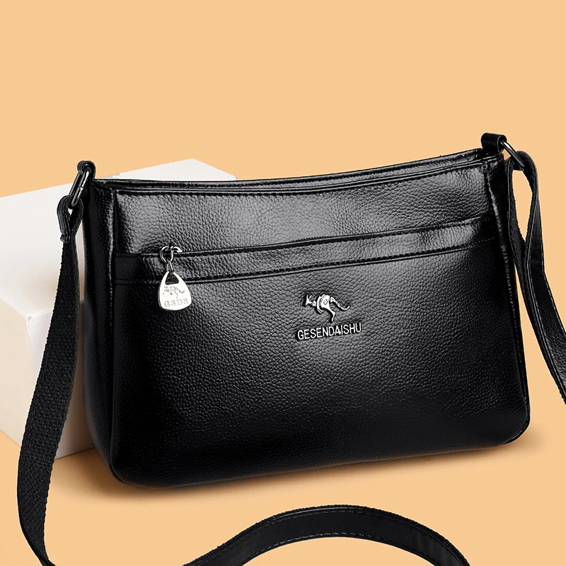 

2026 New Women Luxury PU Leather Simple Fashion Shoulder Bag Small Crossbody Commuter Designer Handbag Top Quality Purses Ladies