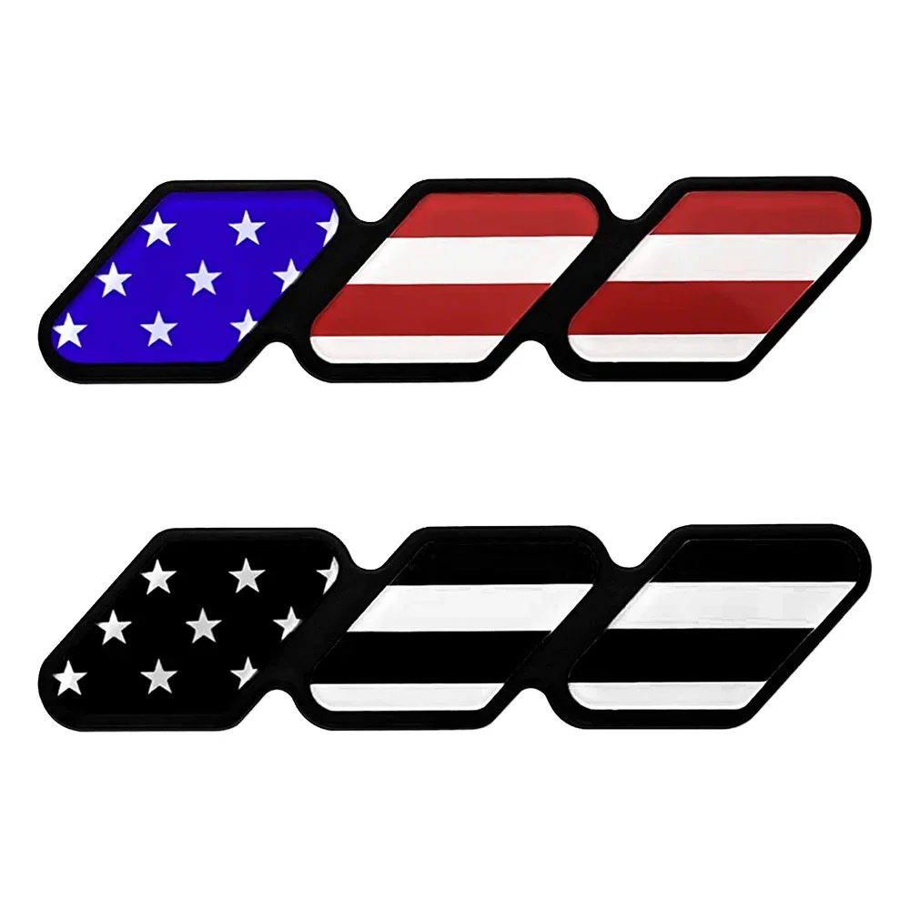 3-color Car Modification Car Stickers Auto Logo Decoration Sticker For Toyota Tacoma 4 Runner Tundra Tri-color 3 Grille Badge