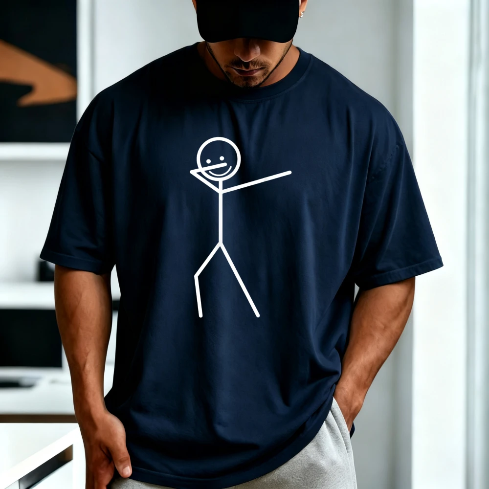 Funny Minimalism Style Line Graphic Printed Dance Lover T-Shirt Short Sleeve Cotton Summer Man Women T Shirt Harajuku Loose Tee