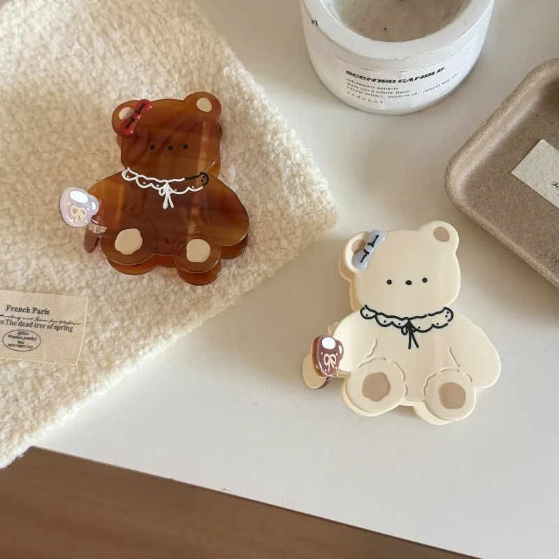 fermacapelli-in-acetato-off-white-con-orsetto-a-cartone-animato-grazioso-e-unico-antiscivolo-per-acconciature-a-coda-di-cavallo-accessori-moda-per-capelli-da-donna-e-ragazza-per-uso-quotidiano