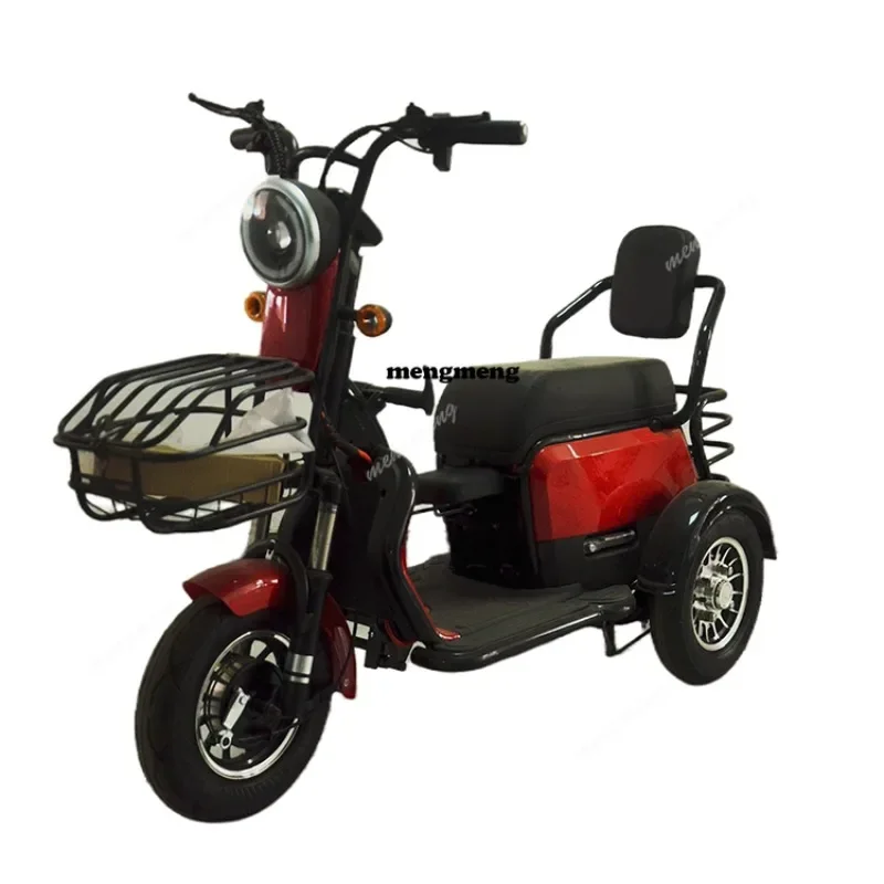 Factory Manufacturer  500W 600W 3 Seats Mobility  Vehicle Electric Cargo Tricycles for Adult