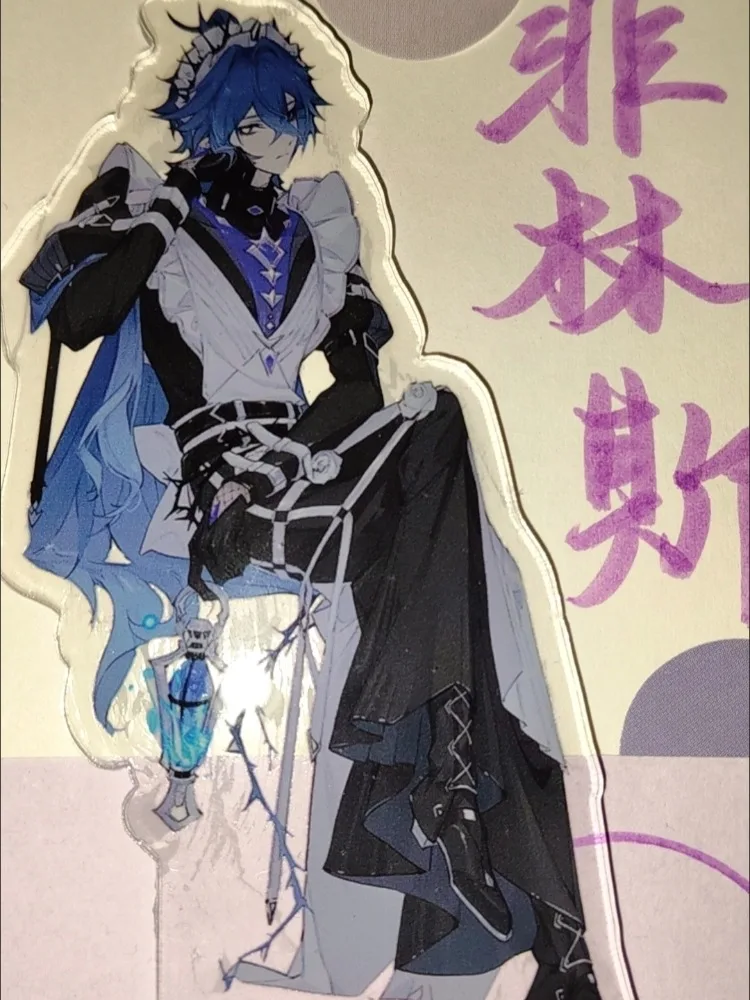 Anime Genshin Impact Lantern Bearer Flins Fans Works Acrylic Figure Stand Model Plate Desk DIY Decor Sign Ornament For Fans Gift