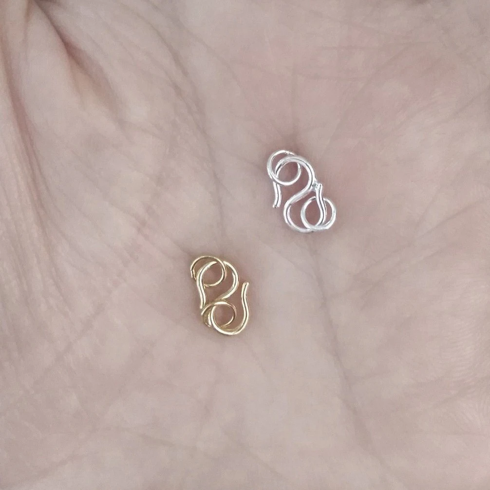 10pcs Clasps In Silver Real 925 Bracelets Hooks Sterling Close  Jump Rings S Design Wholesales Jewelry Handicrafts Components - view 4