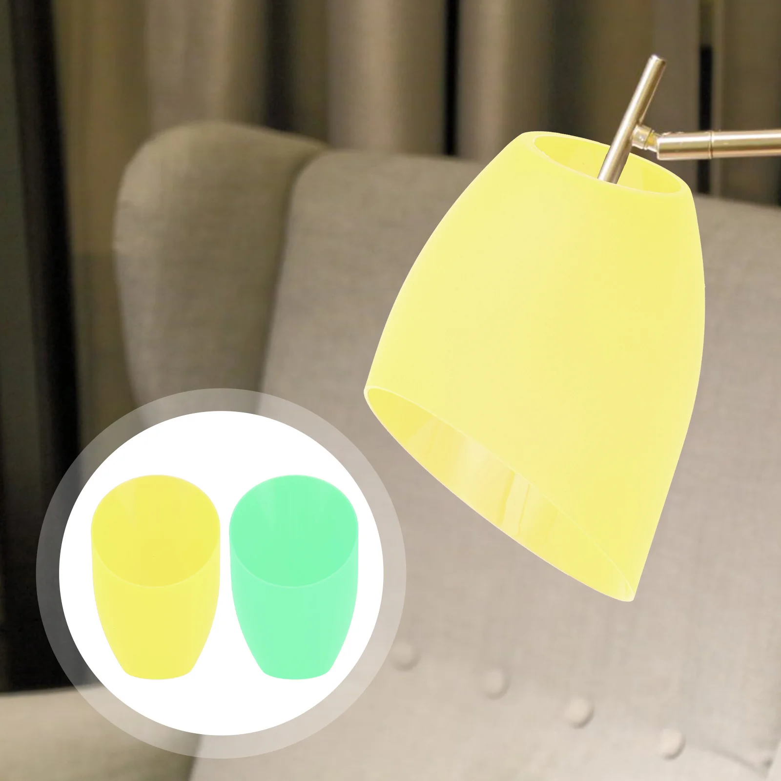 

4Pcs Plastic Lampshade Easy to Install Softens for Living Room Bedroom Study Lamp Decor Lamp Shade