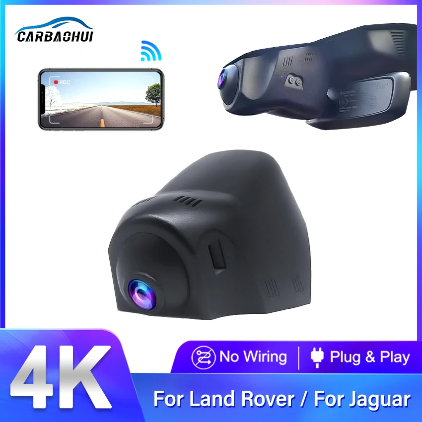 

For Land Rover Range Rover Evoque Discovery 5 Jaguar F-Type 4k Dash Cam For Car Camera Recorder Dashcam Wifi Car Dvr Recording