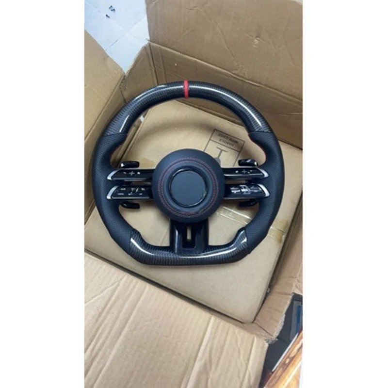 For Mercedes Benz A B C E S Class GLE GL AMG Coupe Old To New Butterfly Steering Wheel Horn Cover Decorative Cover