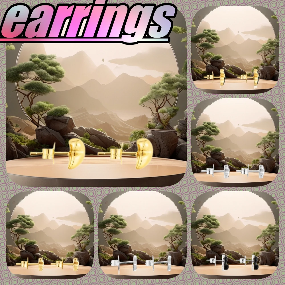 

925 Sterling Silver Studs For Women Elegant Daily Fashion Jewelry Accessory Timeless & Versatile.