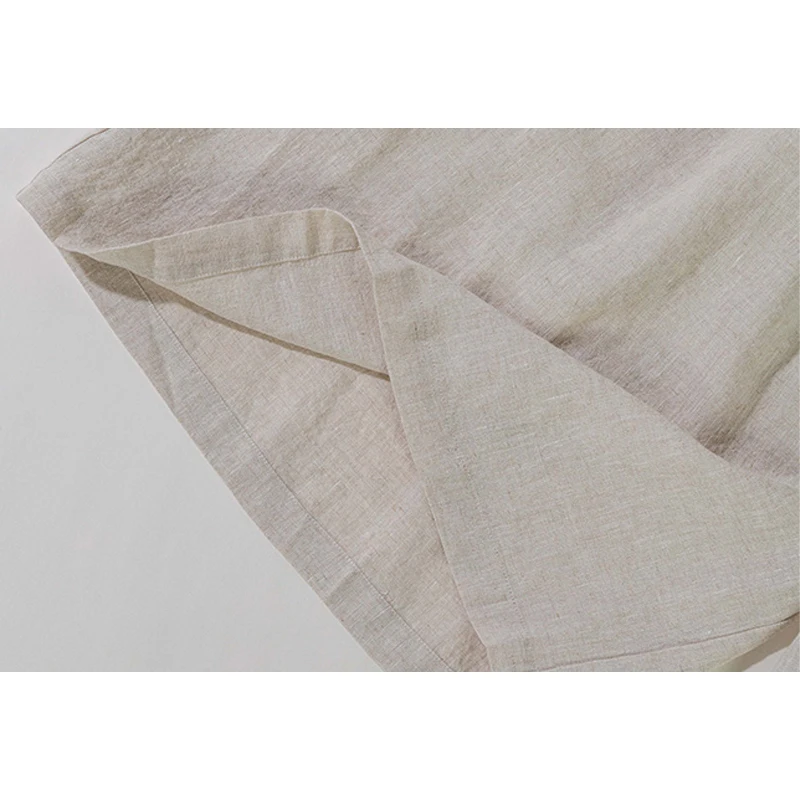 Fengbaoyu haut de gamme 100% pur lin femmes neuf pièces pantalon ample large pantalon grande taille décontracté confortable vêtements