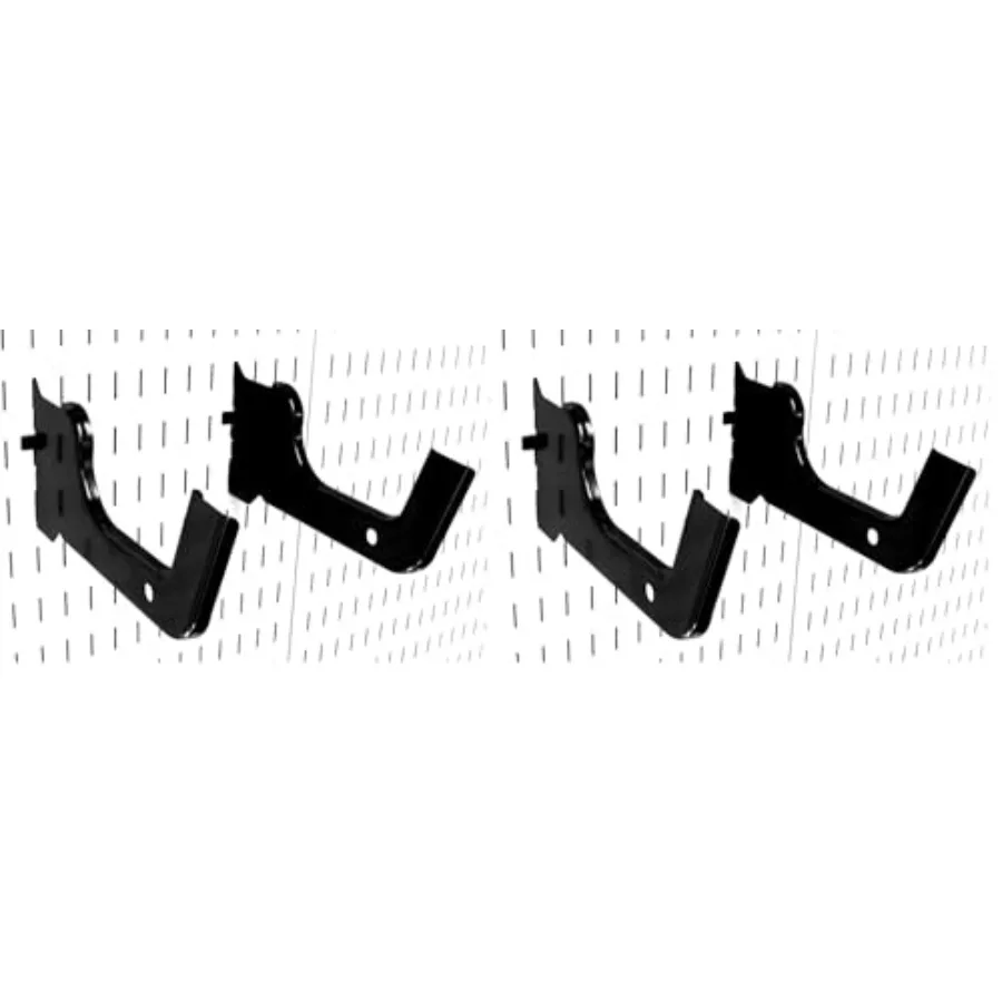 

Крючки для перфорированной доски усиленные, с прорезями, пара - Металлические крючки для перфорированных и слотированных досок, усиленные, набор из 2 шт.