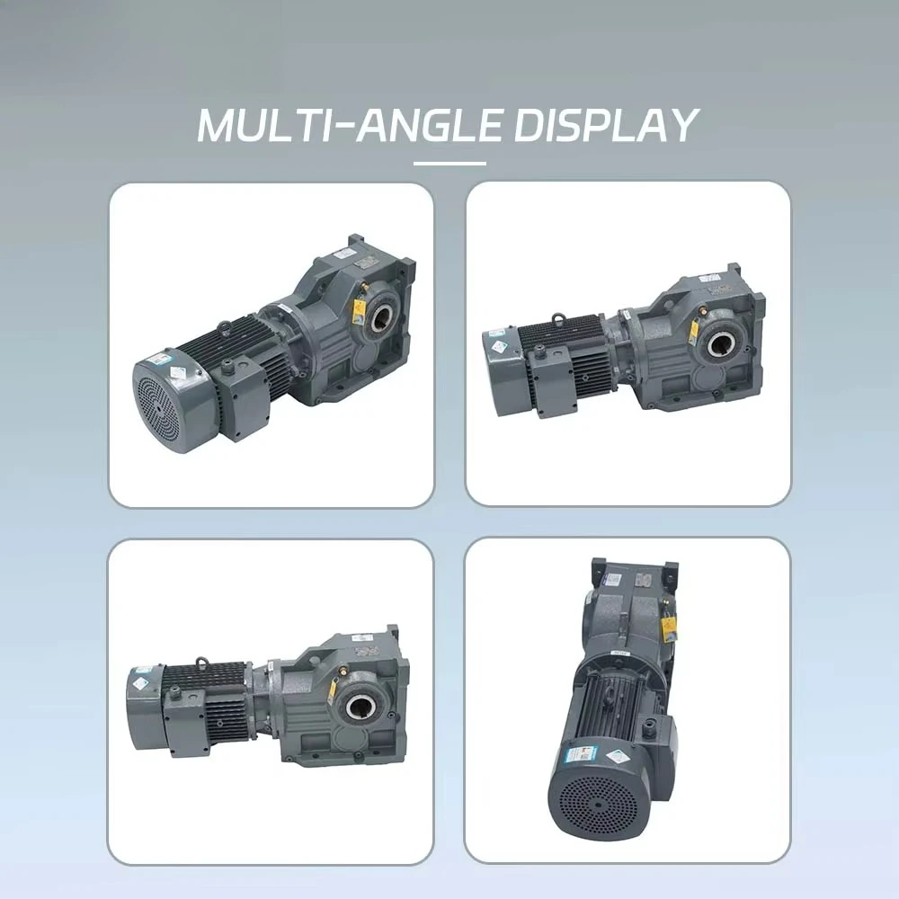 Helical Bevel Reducer Motor Speed Electric Motor Gearbox Motor with Speed Reducer