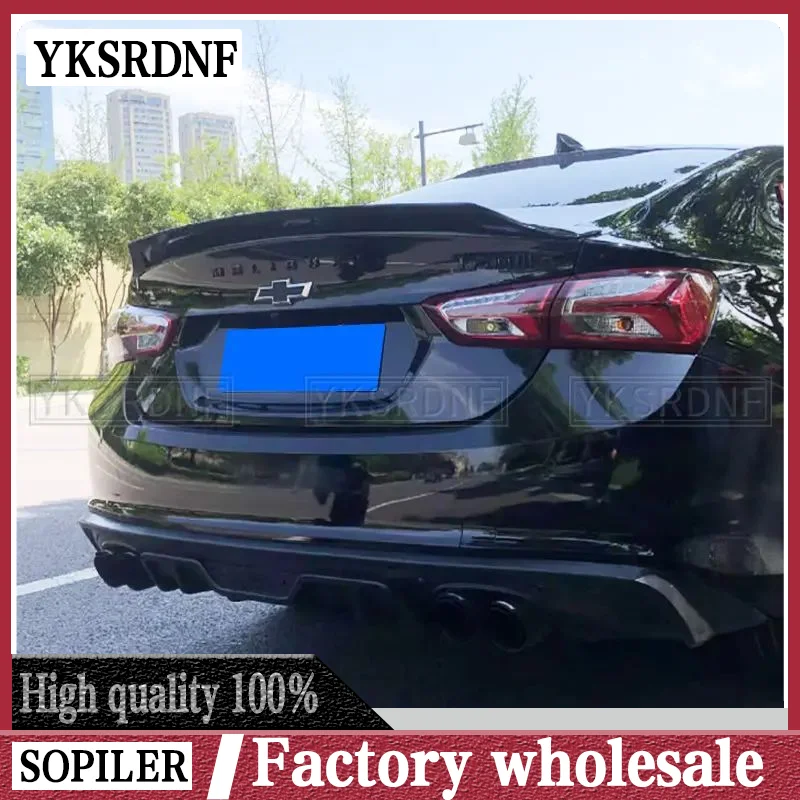 For Chevrolet Malibu XL 2016 2017 2018 2019 2020 2021 2022 Spoiler High Quality ABS Plastic Rear Spoiler Car Styling 