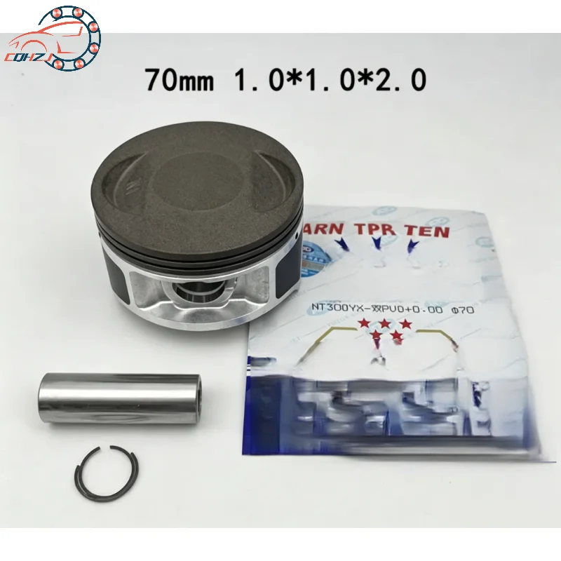 CQHZJ 70mm Big Bore Cylinder Piston Kit 16mm Pin For Honda CG250 250CC to 300CC Motorcycle Upgrade Piston Kit Parts